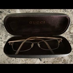 Gucci glasses. Current have RX lenses. Half-frames